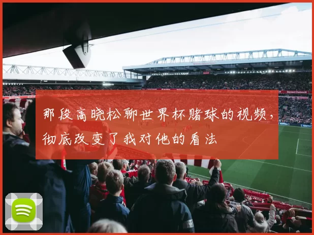 那段高晓松聊世界杯赌球的视频,彻底改变了我对他的看法