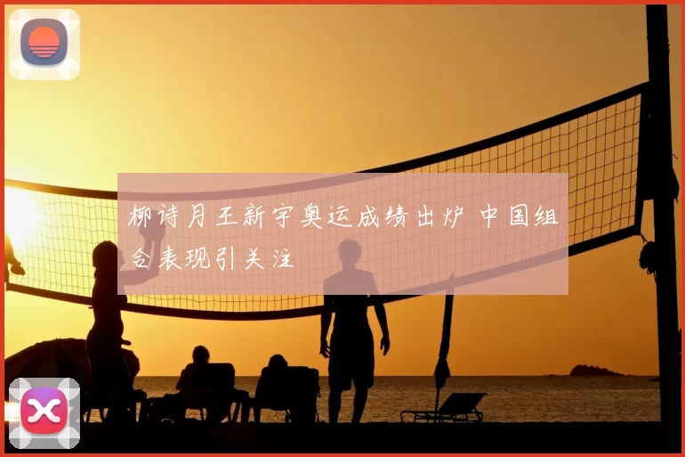 柳诗月王新宇奥运成绩出炉 中国组合表现引关注